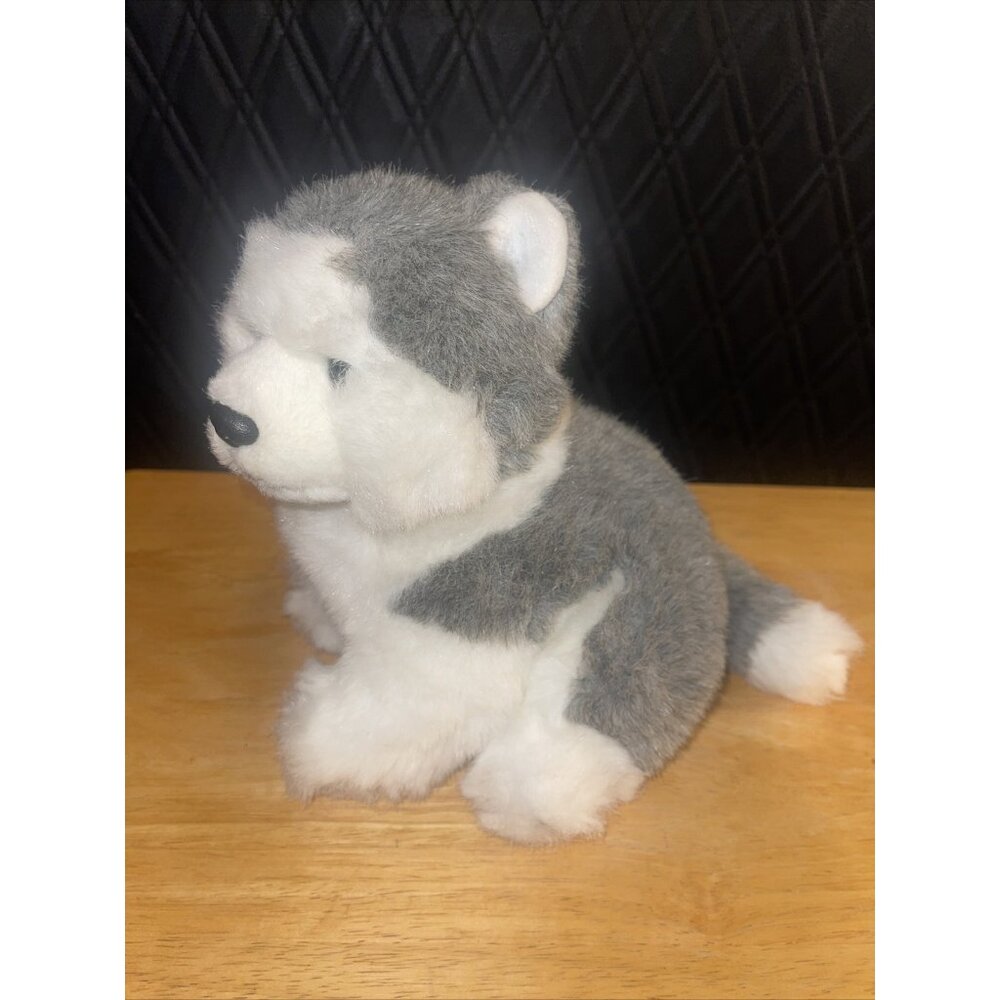 Ty Dakota Husky Dog Wolf 10" Stuffed Animal Plush 1994 Realistic Wolf Dog - Picture 5 of 16